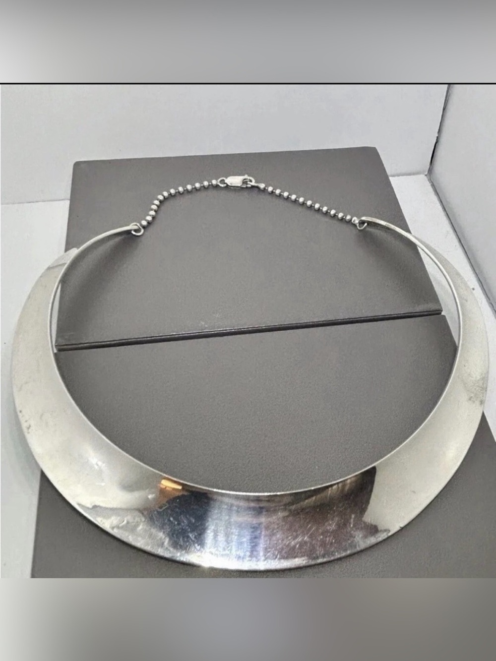 RARE Vintage Sterling Silver choker by master designer PEKKA PIEKAINEN 56.6g